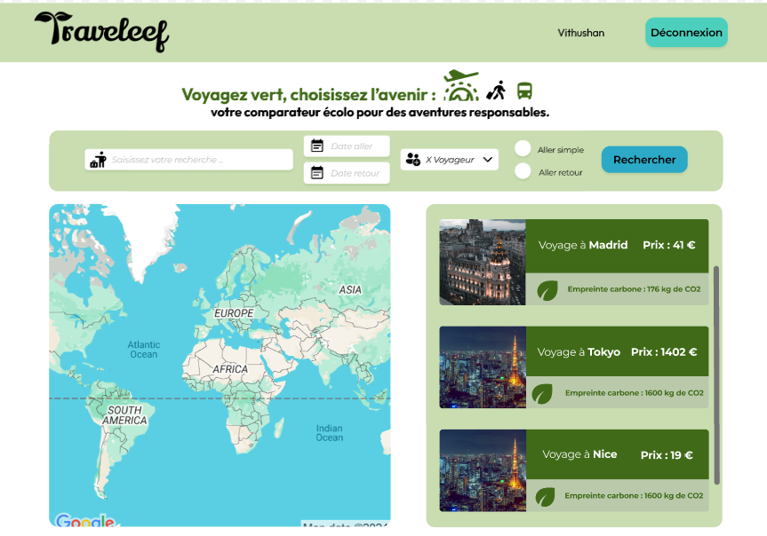 Aperçu 3 - Traveleef - Plateforme de voyages écoresponsables